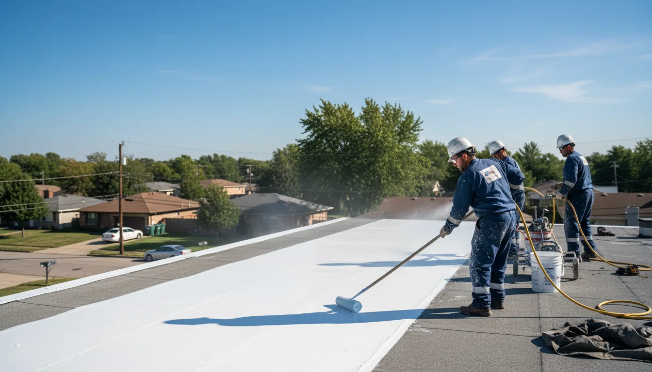 Commercial roof coating in Waltham, MN near me